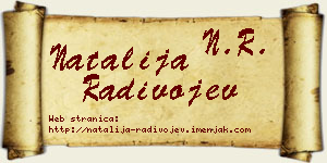 Natalija Radivojev vizit kartica